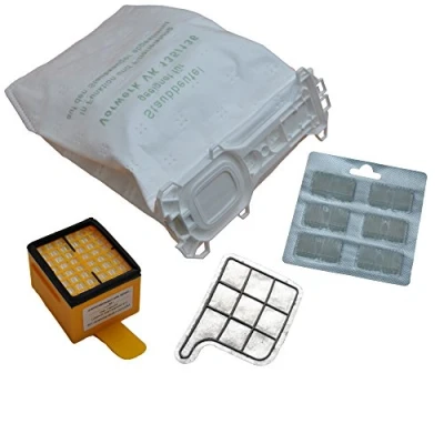 Abbildung von 12 Staubsaugerbeutel 5 lagig Premium Microvlies Allergiker geeignet 1 Hygienefilter Motorschutzfilter x Duft passend für Vorwerk Kobold 135 136 135SC VK135 VK136 FP135 FP136 SC …