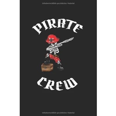 Abbildung von Pirate Crew Notizbuch: Pirat Notizheft A5 liniert Schreibheft Notizblock für Kinder Journal Schreibblock Geschenk Jungen Heft mit Linien