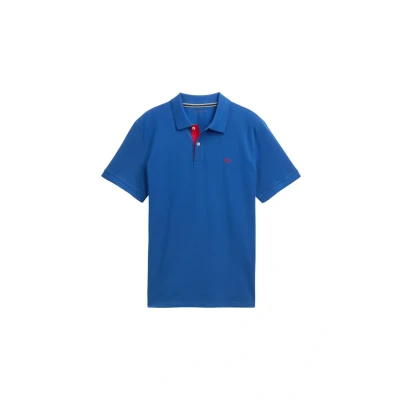 Abbildung von TOM Tailor Basic POLO Poloshirt, Herren, Größe: Small, Advanced blue
