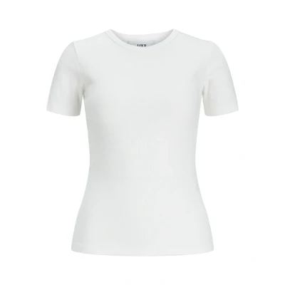 Abbildung von JACK&amp;JONES Damen JXFRANKIE STR SS Rib Tee JRS T Shirt, Bright White, L