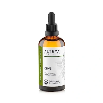 Abbildung von Alteya Bio Olivenöl 100 ml 100% USDA zertifiziertes Reines Natürliches Trägeröl Nährstoff und Feuchtigkeitsspendende Premium Hautpflege mit therapeutischer Qualität