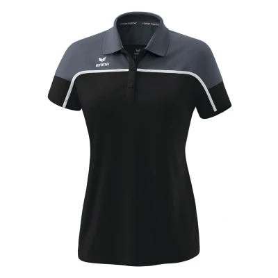 Abbildung von Erima Fussball Teamsport Change Poloshirt, Damen, Größe: 40, Black grey slate weiss