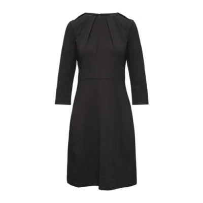 Abbildung von s.Oliver Black Label MIT Raffdetails Jerseykleid, Damen, Größe: 40, Schwarz