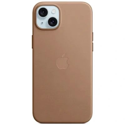 Abbildung von Apple MagSafe Textiel Back Cover Braun iPhone 15 Plus