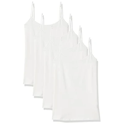 Abbildung von Amazon Essentials Damen Mieder mit schmaler Passform, 4er Pack, Weiß, S