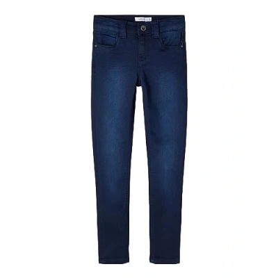 Abbildung von NAME IT Mädchen Skinny Fit Jeans Hose mit Bio Baumwolle Dark Blue Denim 134