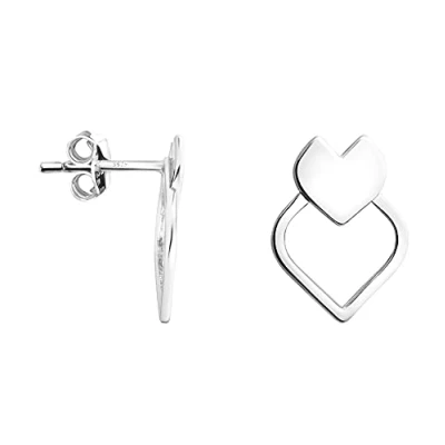 Abbildung von SOFIA MILANI Damen Ohrringe 925 Silber Herz Ohrstecker