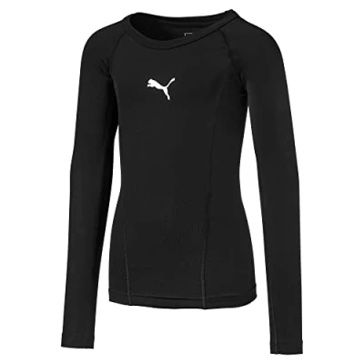 Abbildung von PUMA Kinder Liga Baselayer Tee LS Jr Shirt, schwarz (Puma Black), 128