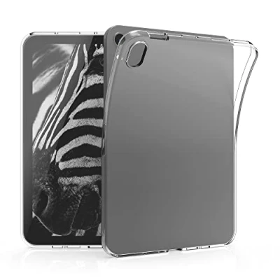 Abbildung von kwmobile Hülle kompatibel mit Apple iPad Mini 6 (2021) / 7 (2024) weiches TPU Silikon Case Transparent Tablet Cover
