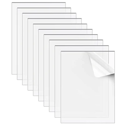 Abbildung von Belle Vous (10er Pack) Acrylplatte Transparent Plastik Platten Acrylglas 2mm Dick 15 x 10cm Transparenter Zuschnitt Plexi Glas für DIY Projekte, Malerei, Kalligraphie &amp; Tischschilder
