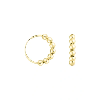 Abbildung von SOFIA MILANI Damen Ohrringe 925 Silber vergoldet/golden Kugel Creolen E1240