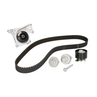 Abbildung von HEPU PK09650 Wasserpumpe + Zahnriemensatz mit Schrauben 123 RENAULT: CLIO 3, MEGANE 3 Grandtour, DACIA: Duster Off Road, Sandero I