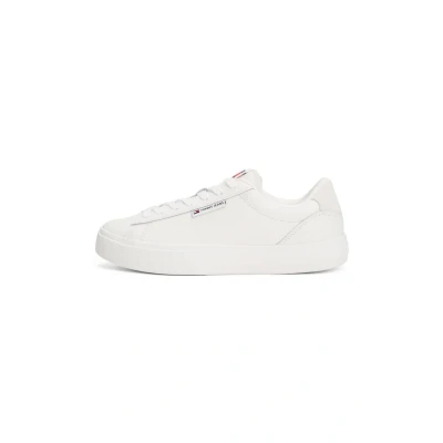 Abbildung von Tommy Jeans Cupsole Sneaker low, Damen, Größe: 36, Ecru Schuhe