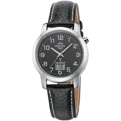 Abbildung von Master Time Funk Quarz Damen Uhr Analog Digital mit Leder Armband MTLA 10577 24L