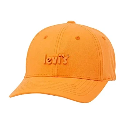 Abbildung von Levi&#039;s Damen Flex Fit Cap Logo Poster Kopfbedeckung, Normal, Orange, Einheitsgröße