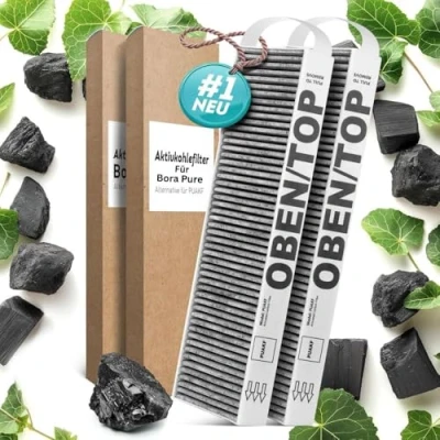 Abbildung von KF3TEC® Aktivkohlefilter Set (2 Filter) für Bora Pure Puakf, Ihr Umluftkochfeld PURU oder PUXU