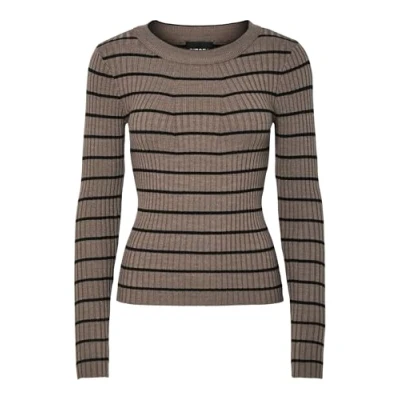 Abbildung von Pieces Pccrista O NECK Strickpullover, Damen, Größe: Small, Morel