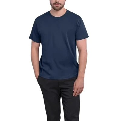 Abbildung von HRM Herren Heavy Luxury Roundneck Tee, navy, Gr. XXL I Fair Trade T Shirt mit Rundhalsausschnitt Nachhaltig &amp; aus 100% Bio Baumwolle