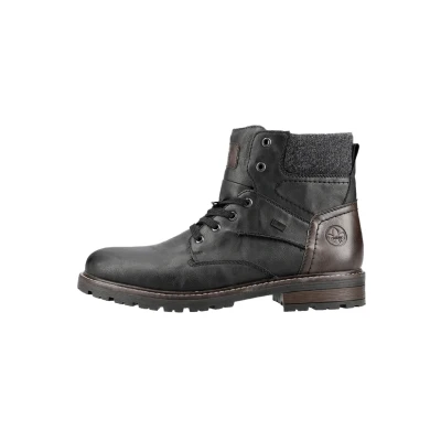 Abbildung von Rieker Schnürstiefelette blacktoffeegranite, Damen, Größe: 40, Black toffee granite Schuhe