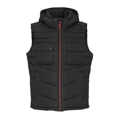 Abbildung von s.Oliver Gesteppte MIT Abnehmbarer Kapuze Weste, Herren, Größe: 3XL, Schwarz