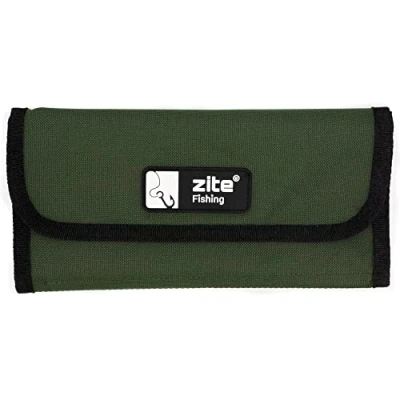 Abbildung von Zite Fishing Vorfachtasche Angelvorfächer &amp; Haken Rig Bag Tasche Wallet Angeln 100% Polyester (24,5x12cm)