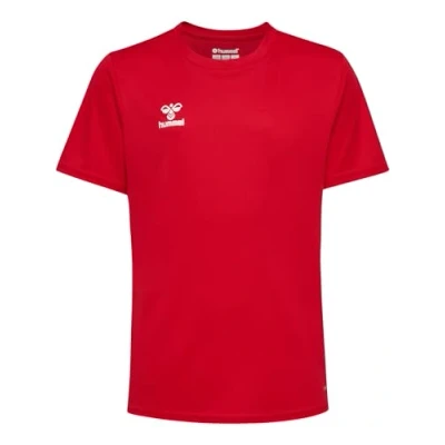 Abbildung von Hummel Essential SS Tshirt basic für Kinder, Größe: 116, True red