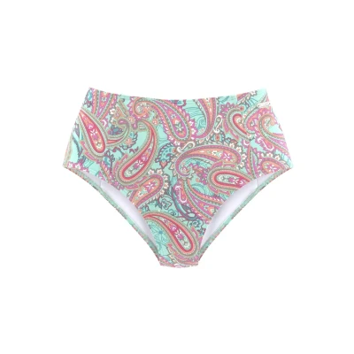 Abbildung von Venice Beach Highwaist Bikinihose, Damen, Größe: 40, Mint bedruckt