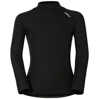 Abbildung von Odlo Kinder Funktionsunterwäsche Langarm Shirt mit Stehkragen ACTIVE X WARM ECO, black, 128