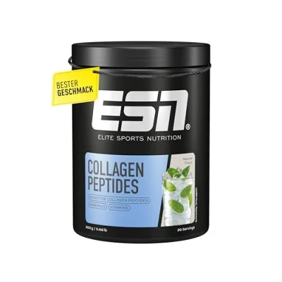 Abbildung von ESN Collagen Peptides, Natural, 300 g, Fördert Gelenkstabilität und Hautelastizität, Unterstützt Sehnen Bandgesundheit, geprüfte Qualität made in Germany