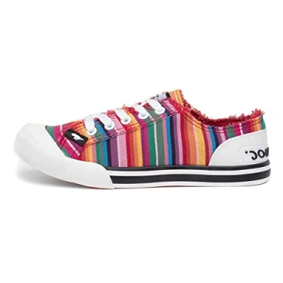 Abbildung von Rocket Dog Damen Jazzin Sneaker, Rot Red Eden Stripe), 36 EU