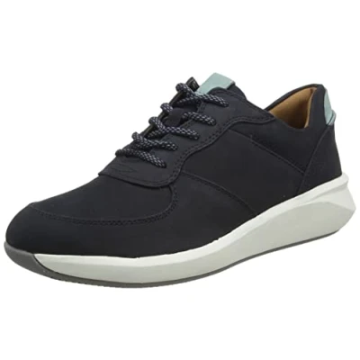 Abbildung von Clarks Damen Un Rio Sprint Sneaker, Navy Nubuck, 40 EU