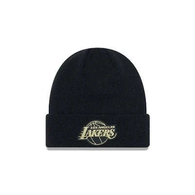 Abbildung von New Era Los Angeles Lakers NBA Metallic Badge Black Beanie One Size