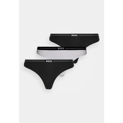 Abbildung von BOSS Thong 3 PACK String, Damen, Größe: XXL, Open white