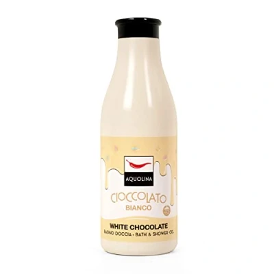 Abbildung von Aquolina Duschgel Weiße Schokolade. Cremiges, leichtes Schaumbad, das schnell aufgenommen wird 500 ml