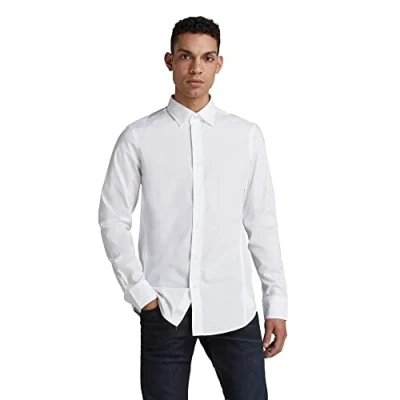 Abbildung von G Star Dressed Super SLIM Hemd, Herren, Größe: XS, White