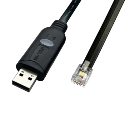 Abbildung von DSD TECH SH RJ12C USB zu RJ12 6P4C RS232 Serielles Kabel mit PI2303GT Chip