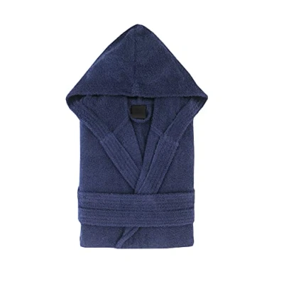 Abbildung von Top Towels Unisex Bademantel für Damen oder Herren mit Kapuze 100% Baumwolle 500g/m2 Frottee