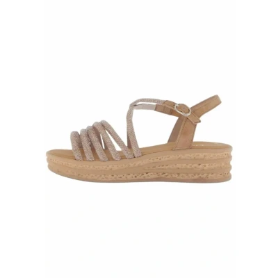 Abbildung von Gabor Keilsandalette Gold walnut, Damen, Größe: 39, walnut Schuhe
