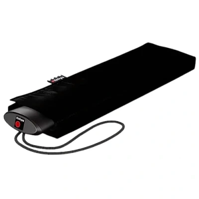 Abbildung von Knirps Taschenschirm AS.050 Slim Small Manual Der flachste Superleicht Klein und kompakt 25 cm Schwarz