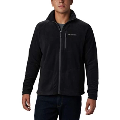 Abbildung von Columbia Herren Fast Trek Ii Full Zip Fleecejacke mit durchgehendem Rei verschluss, Black 010, 2X EU
