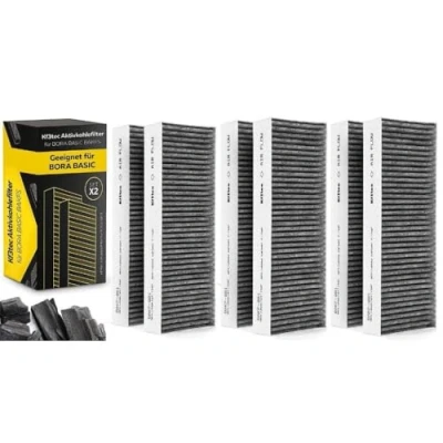 Abbildung von KF3TEC® Aktivkohlefilter Set für Bora Basic BAKFS (6 Filter) und BIU/BHU/BFIU Dunstabzugshauben/Maximal 2 Stück pro Kunde 3er Pack