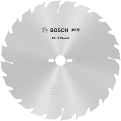 Abbildung von Bosch 1x PRO Wood Longlife Kreissägeblatt für Netz Tischkreissägen (für Weichholz, Hartholz, Ø mm, Professional Zubehör Tischkreissäge)