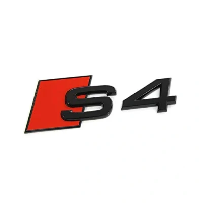 Abbildung von Audi 8W0071804 Schriftzug S4 Tuning Exclusive Black Edition Emblem schwarz/rot