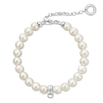 Abbildung von Thomas Sabo Damen Charm Armband Süßwasser Zuchtperle Club X0225 082 14 L18,5v
