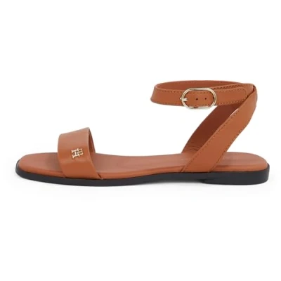 Abbildung von Tommy Hilfiger Riemensandalette, Damen, Größe: 38, Cinnamon bark Schuhe