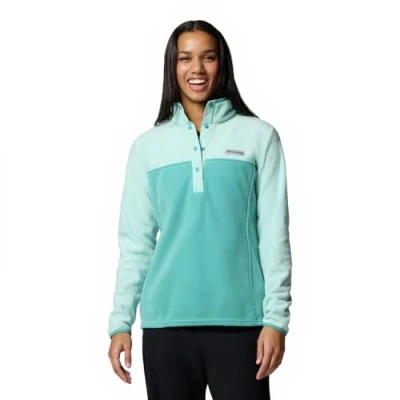 Abbildung von Columbia Women&#039;s Benton Springs Half Snap Pull Over 2, Fleece Over, Teal/Spray, M