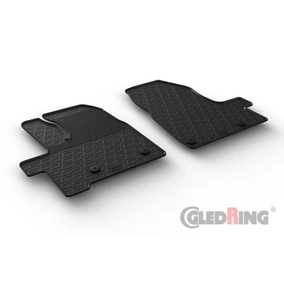 Abbildung von Gledring 0893 Fußmattensatz Gummi vorne 2 schwarz 750mm 550mm FORD: Tourneo Connect / Grand V408 Estate