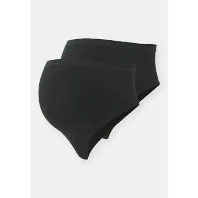 Abbildung von Mamalicious Mlheal 2 PACK String, Damen, Größe: L/XL, Black