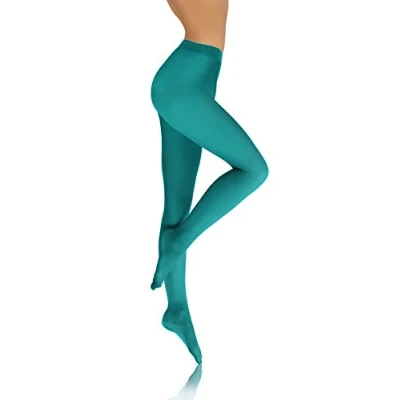 Abbildung von sesto senso Damen Strumpfhose Minze Bunte 40 DEN Blickdicht Microfaser XL Mint