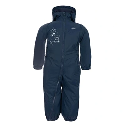 Abbildung von Trespass Unisex Kinder DRIPDROP Wasserdichter Regenanzug Mit Kapuze, Blau (navy), 18 24 Monate